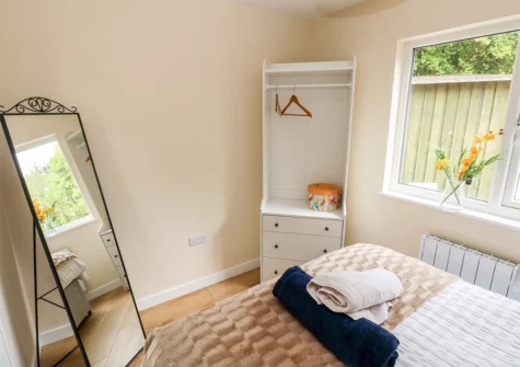 Bedroom #1 at Caldey Lodge, Bier Wood Lodges, Manorbier