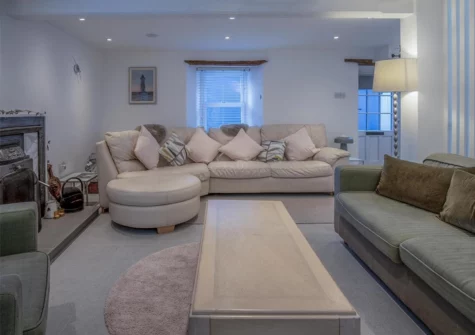 The living room at Caleb's Cottage, Solva