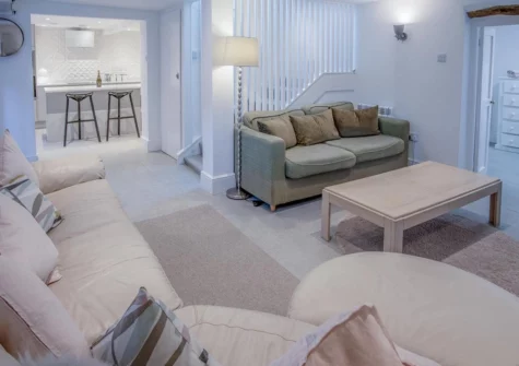 The living room at Caleb's Cottage, Solva