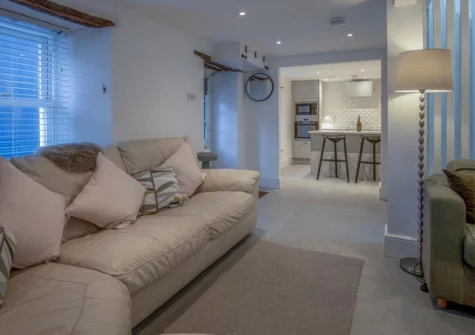 The living room at Caleb's Cottage, Solva