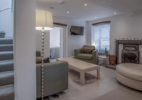 The living room at Caleb's Cottage, Solva