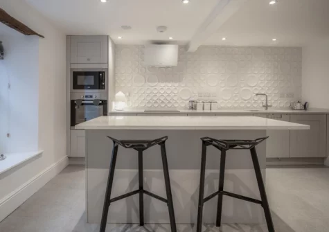 The kitchen at Caleb's Cottage, Solva