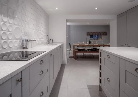 The kitchen at Caleb's Cottage, Solva