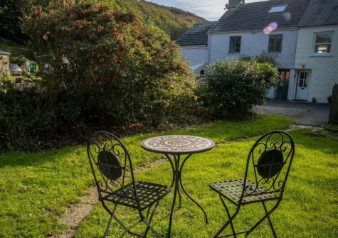The garden at Caleb's Cottage, Solva