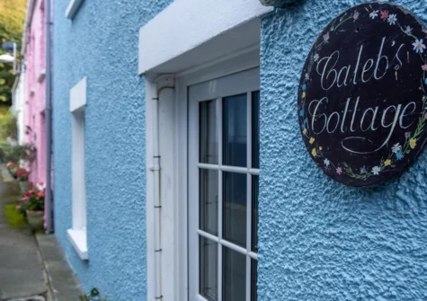 Outside Caleb's Cottage, Solva