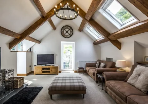 The living room at Call Of The Crow, Penally