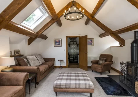 The living room at Call Of The Crow, Penally