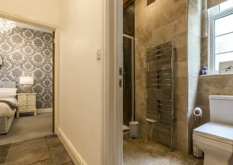 The bathroom at Call Of The Crow, Penally