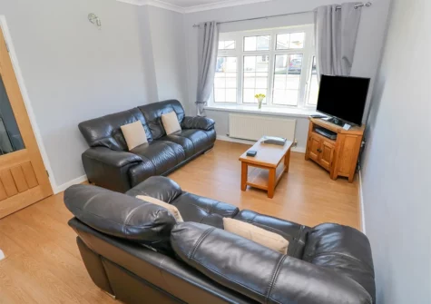 The living area at Cann Ross, Penally