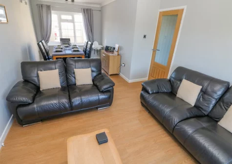 The living area at Cann Ross, Penally