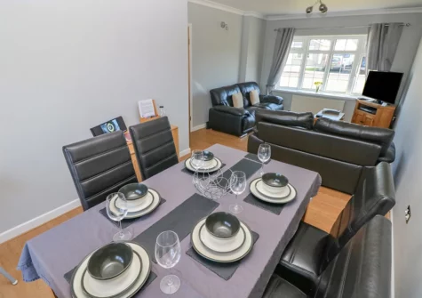 The dining area at Cann Ross, Penally