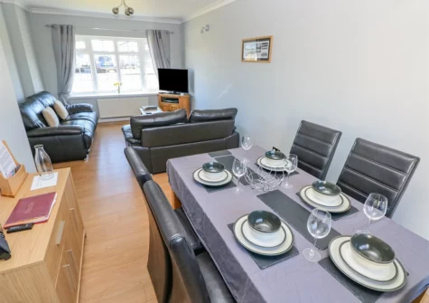 The dining area at Cann Ross, Penally