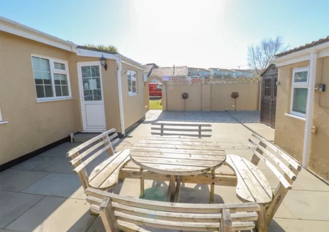 The patio & alfresco dining area at Cann Ross, Penally