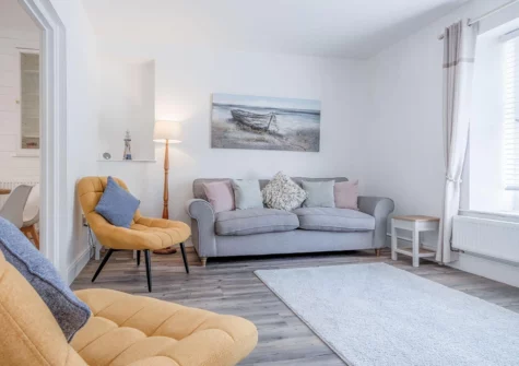 The living room at Canol Y Bryn, Tenby