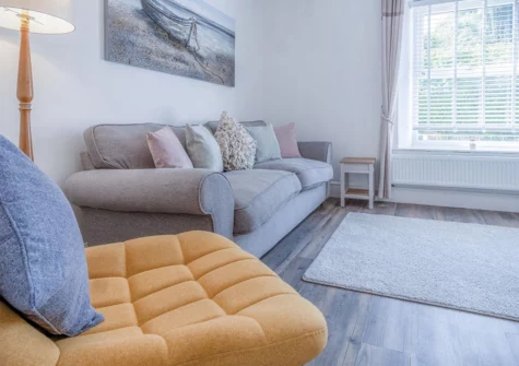 The living room at Canol Y Bryn, Tenby