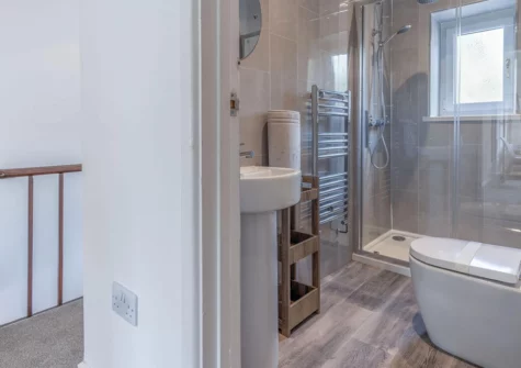 The first floor bathroom at Canol Y Bryn, Tenby