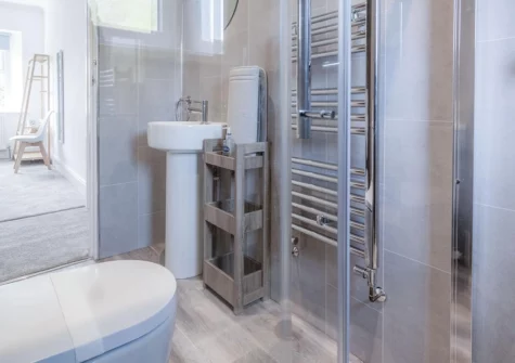 The first floor bathroom at Canol Y Bryn, Tenby