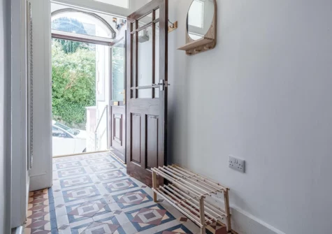 The entrance hall at Canol Y Bryn, Tenby