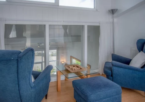 The mezzanine living area at Captains Walk, Saundersfoot