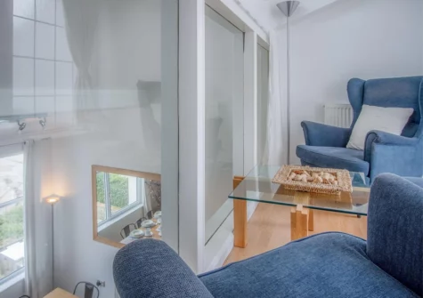 The mezzanine living area at Captains Walk, Saundersfoot