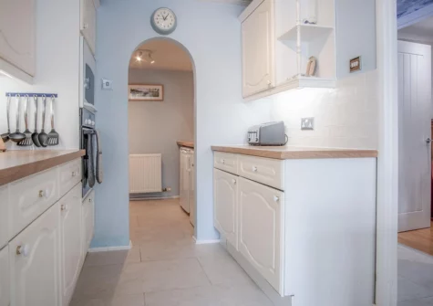 The kitchen at Captains Walk, Saundersfoot