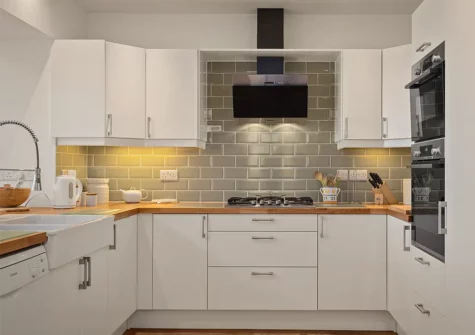 The kitchen at Carew Cottage, Manobier