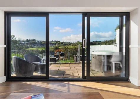 The living area at Cartref, Saundersfoot