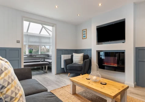 The living room at Cartwright's Cottage, St Florence