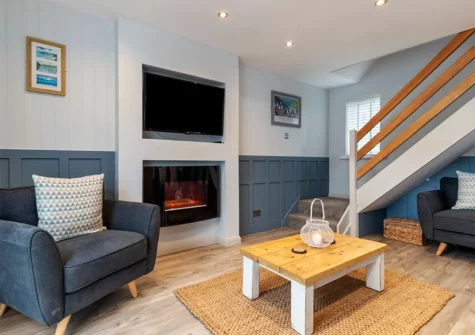 The living room at Cartwright's Cottage, St Florence