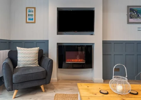 The living room at Cartwright's Cottage, St Florence
