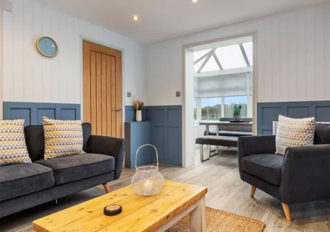 The living room at Cartwright's Cottage, St Florence