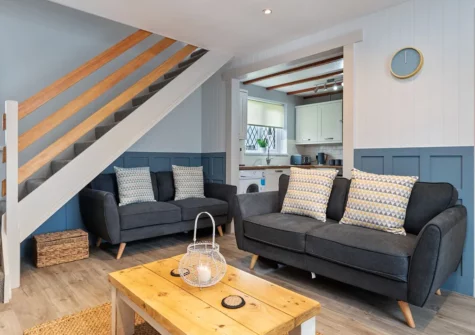 The living room at Cartwright's Cottage, St Florence
