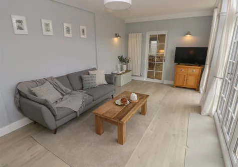 The living room at Castle at The Hideaway, Tenby