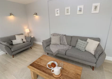 The living room at Castle at The Hideaway, Tenby