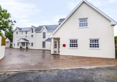 Outside Castle at The Hideaway, Tenby