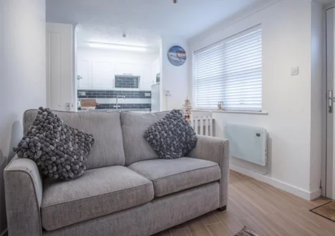 The living area at Castle Cove, Tenby