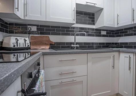 The kitchen at Castle Cove, Tenby