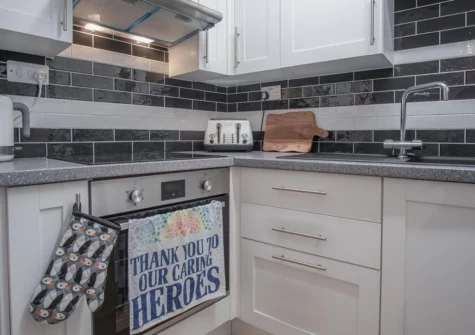 The kitchen at Castle Cove, Tenby