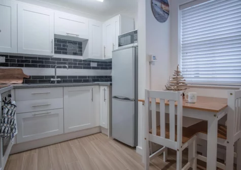 The kitchen & dining area at Castle Cove, Tenby