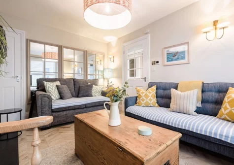 The living room at Chart House, Tenby