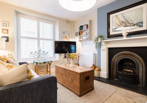 The living room at Chart House, Tenby