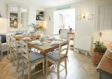 The dining room at Chart House, Tenby
