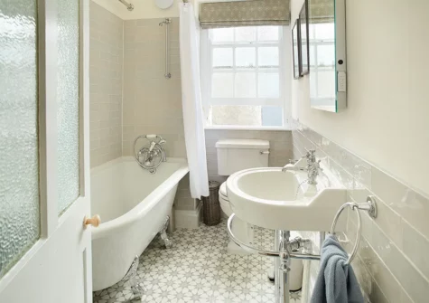 The ground floor bathroom at Chart House, Tenby