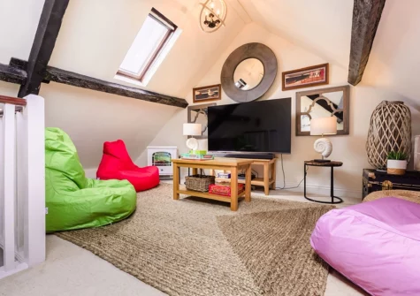 The chillout room at Chart House, Tenby