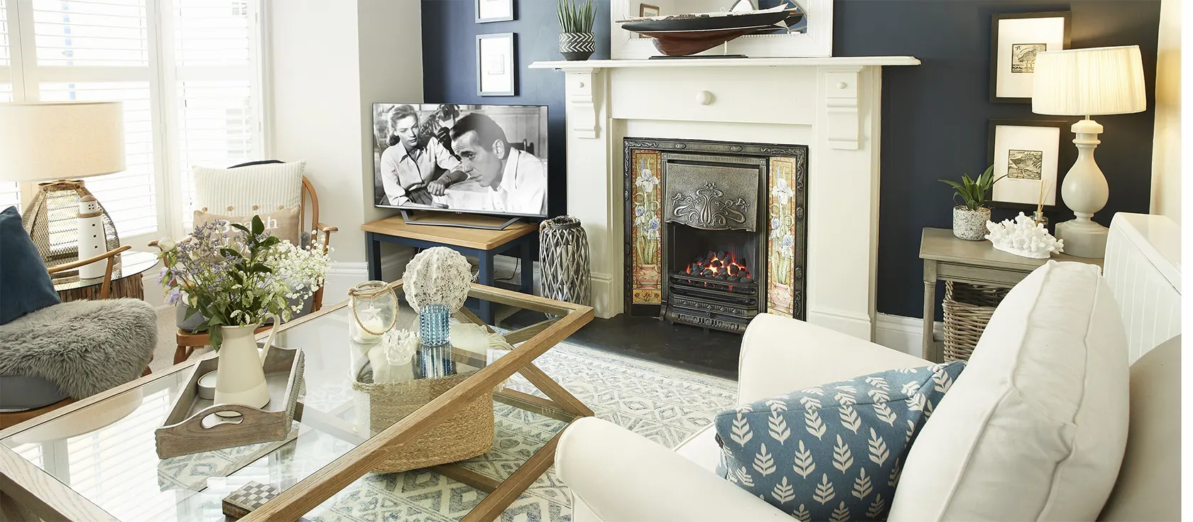 Chart House, Tenby is a beautifully restored and decorated, Grade II listed holiday home close to Tenby South Beach. It sleeps ten people across five floors and has three separate lounge areas, a large kitchen dining space and a small courtyard.