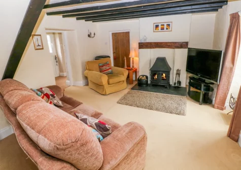 The living area at Cheriton Villa, Carew Cheriton