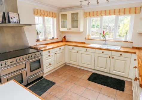 The kitchen at Cheriton Villa, Carew Cheriton