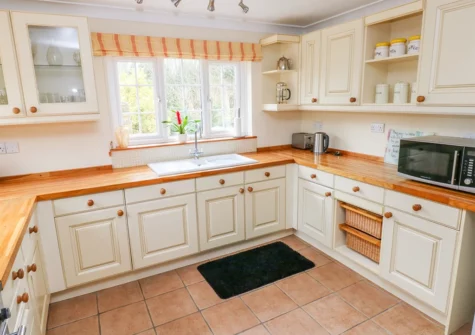 The kitchen at Cheriton Villa, Carew Cheriton