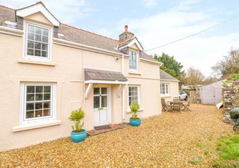 Outside Cheriton Villa, Carew Cheriton