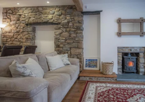 The living area at Church Terrace, Saundersfoot